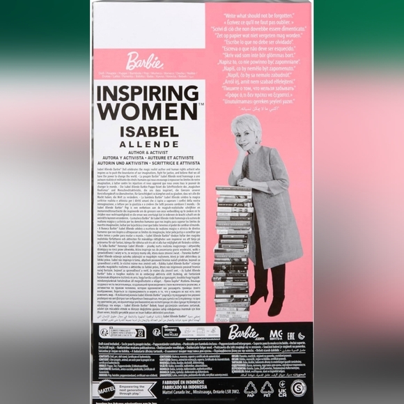 Barbie Inspiring Women Isabel Allende Doll NEW IN SHIPPER BOX - Picture 2 of 3